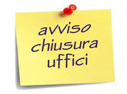 CHIUSURA UFFICI 1 GIUGNO 2026
